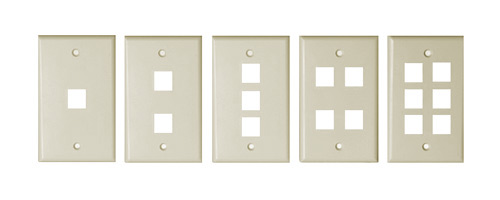 cover plates with varied number of ports