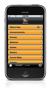 Bb Learn app for iPhone