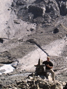 Photodocumentary cairn Cascade Glacier