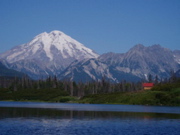Redoubt Volcano from Bear Lake