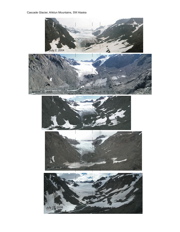 Cascade Glacier pans 2005-08