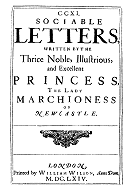 Sociable Letters title page