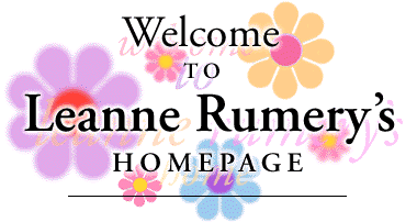 Welcome to the Home Page of Leanne Rumery