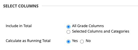 select columns