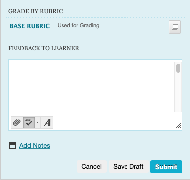 grade by rubric