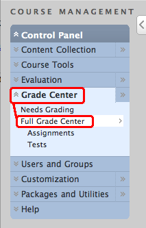 Full Grade Center