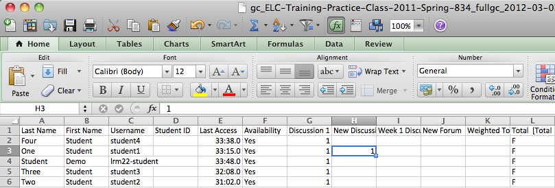 excel gradebook