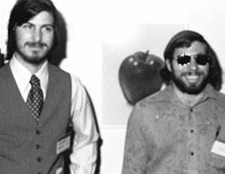 Apple founders Steve Jobs and Steve Wozniak