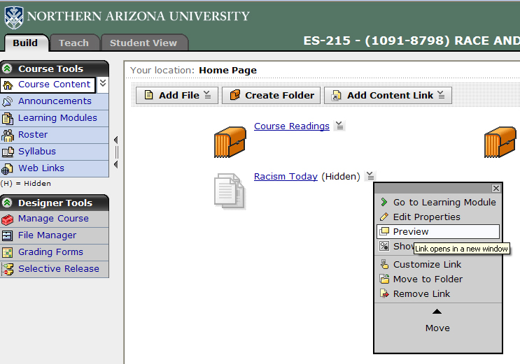 Preview Learning Module