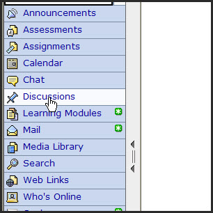Select Discussions tool