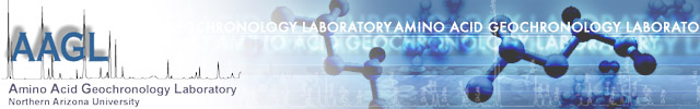 amino acid geochronology laboratory logo for northern arizona university geology department