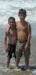 michael &  colton in surf in NC.jpg (32767 bytes)