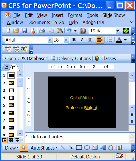 Open Powerpoint