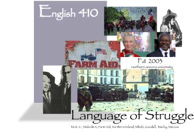 English 410: Language of Struggle