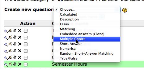 Creating a quiz in Moodle